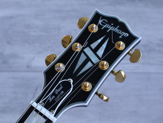 2024 Epiphone 'Inspired By Gibson Custom' Les Paul Custom (Ebony)