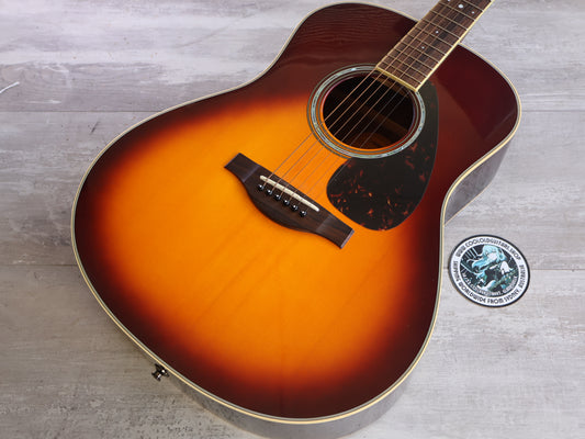 Yamaha LL6 ARE Solid Top Dreadnought Acoustic w/Pickup (Brown Sunburst)