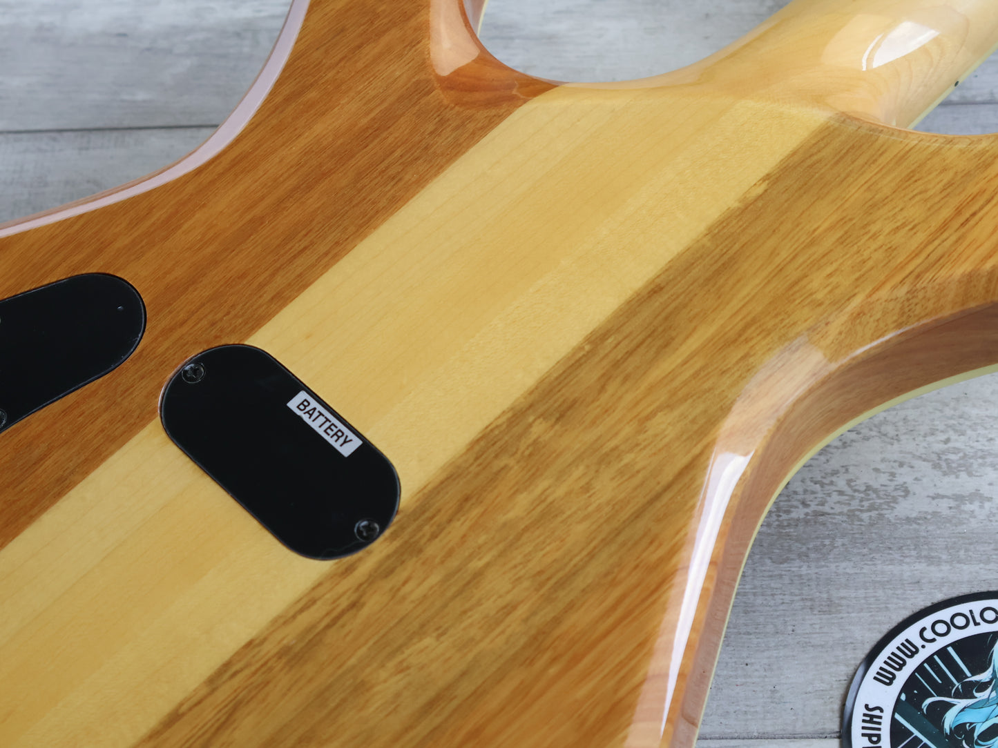 BC Rich Paolo Gregoletto (Trivium) Neckthrough Signature Warlock Bass (Spalted Natural)