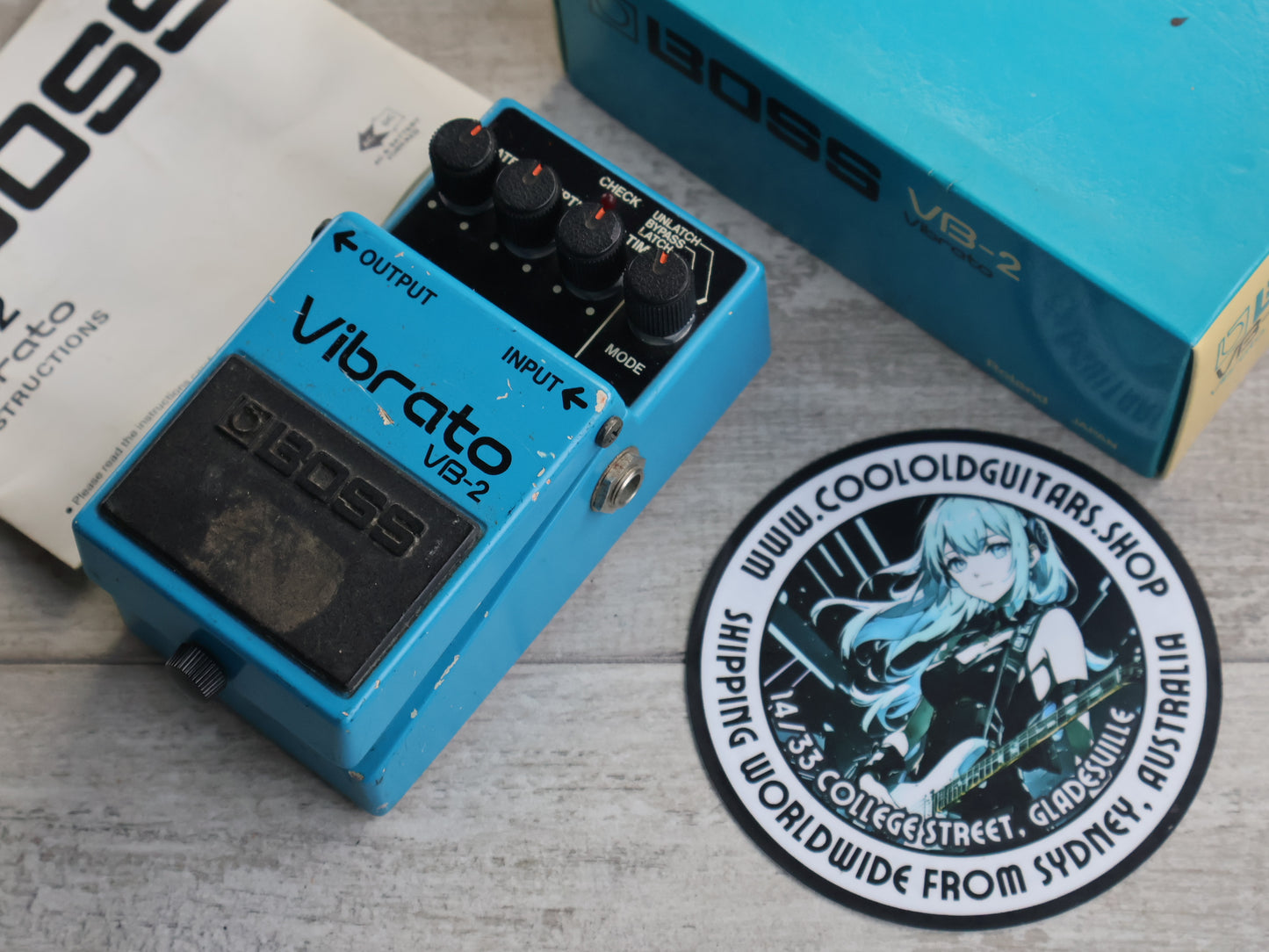 boss vibrato pedal 1983 Boss VB-2 Vibrato Pedal w/Box – Cool Old Guitars