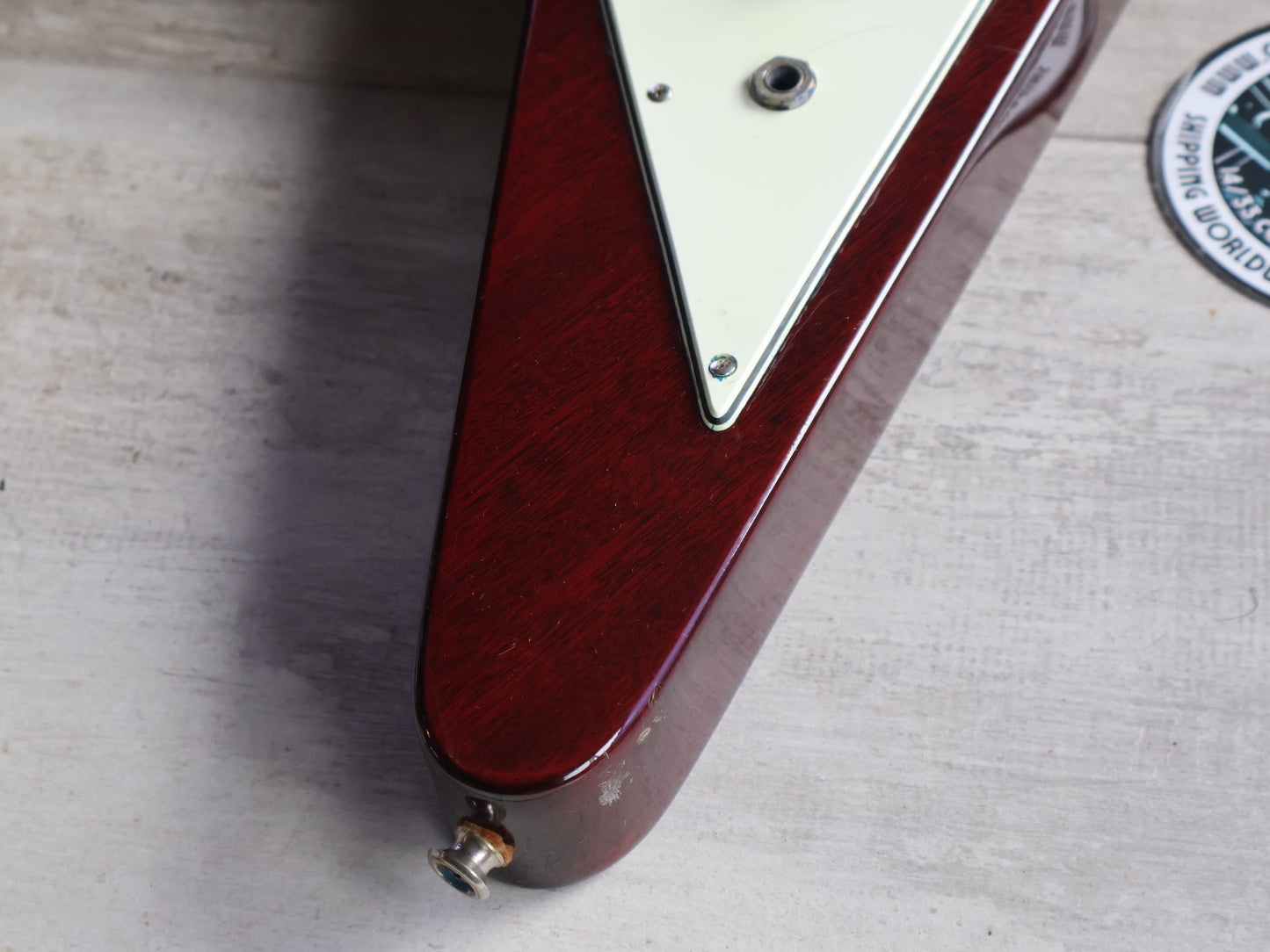 1980 Aria Pro II Japan FV-550 '67 Reissue Flying V (Cherry Red)