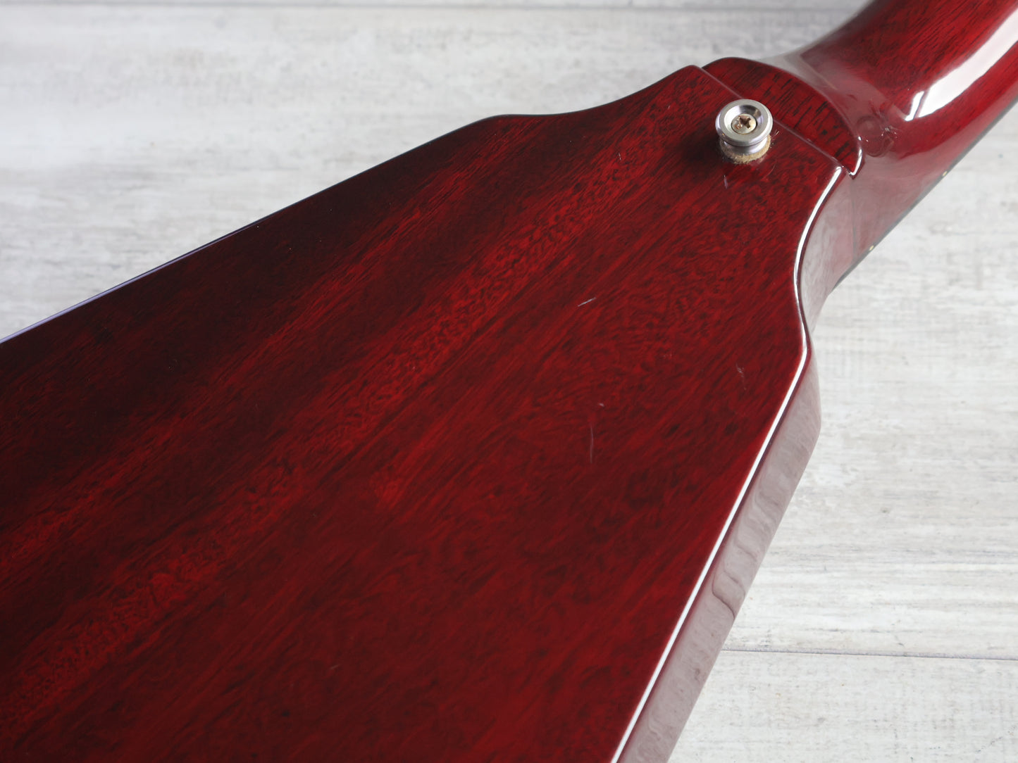 1980 Aria Pro II Japan FV-550 '67 Reissue Flying V (Cherry Red)