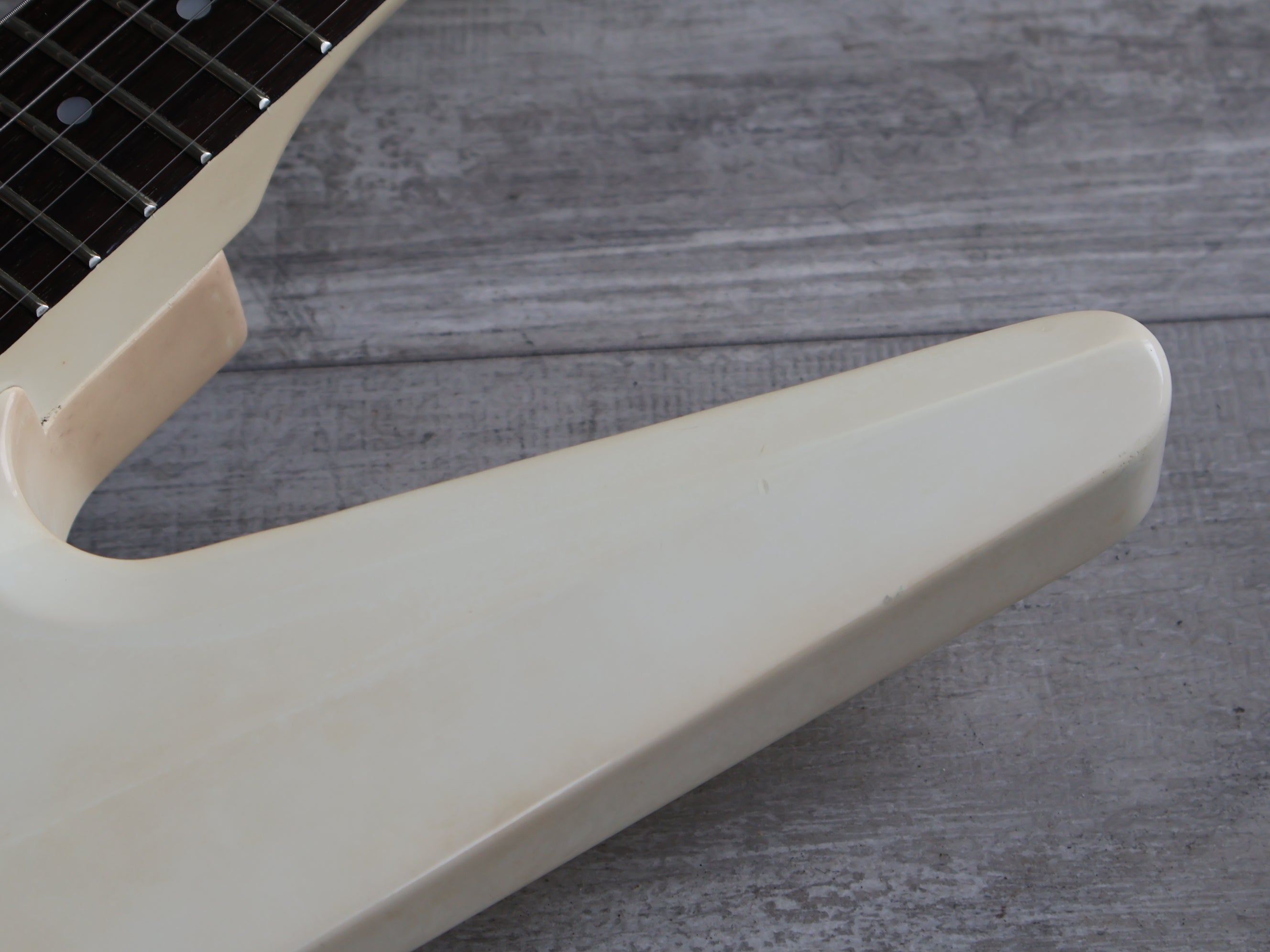 1982 Tokai F-55 Super Edition Explorer/Random Star (Vintage White
