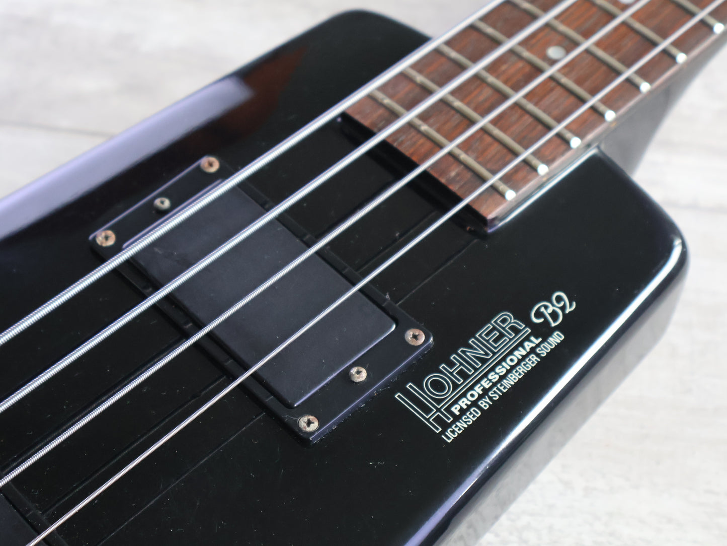 1980's Hohner B2 Headless Paddle Bass Guitar w/Steinberger System