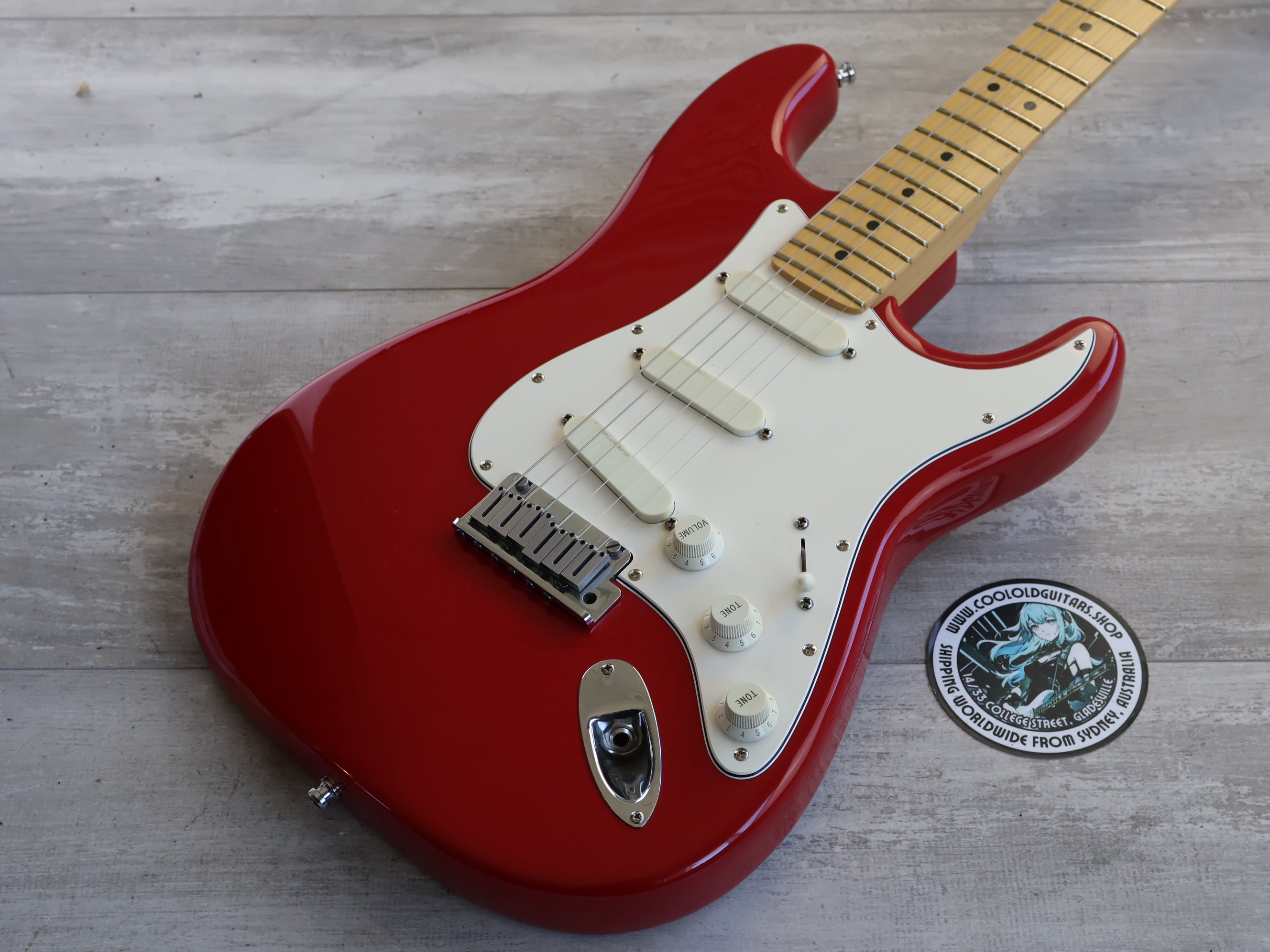 1988 Fender USA Deluxe American Standard Stratocaster (Fiesta Red