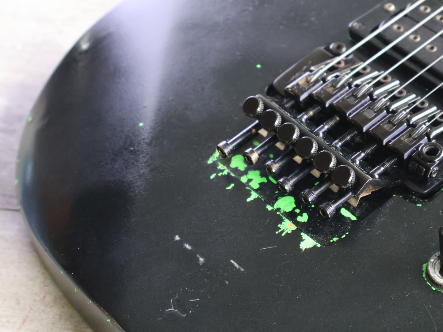 1988 BC Rich Japan GS-MR853 NJ Series Gunslinger (Black/Day Glow Green)