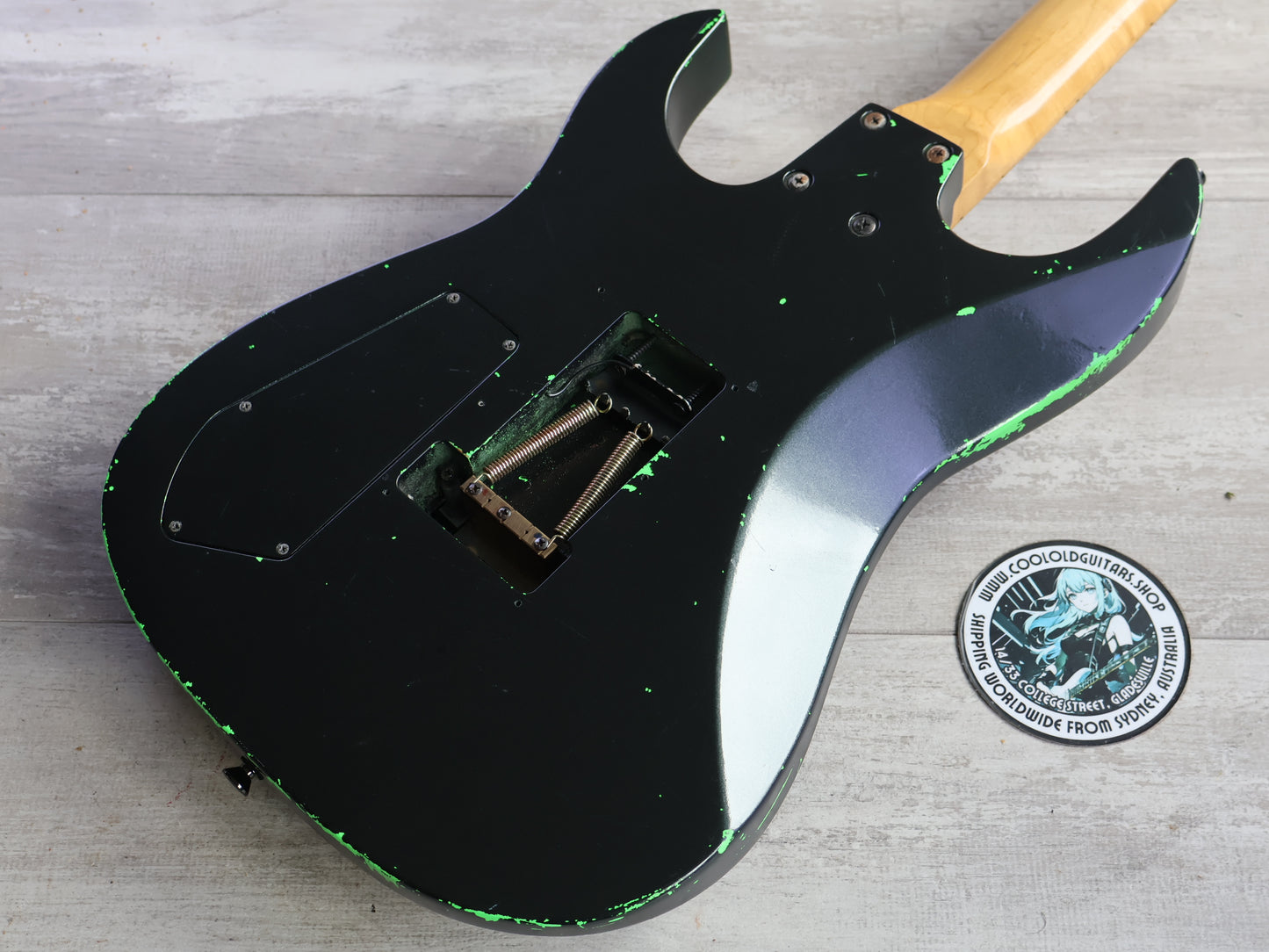 1988 BC Rich Japan GS-MR853 NJ Series Gunslinger (Black/Day Glow Green)