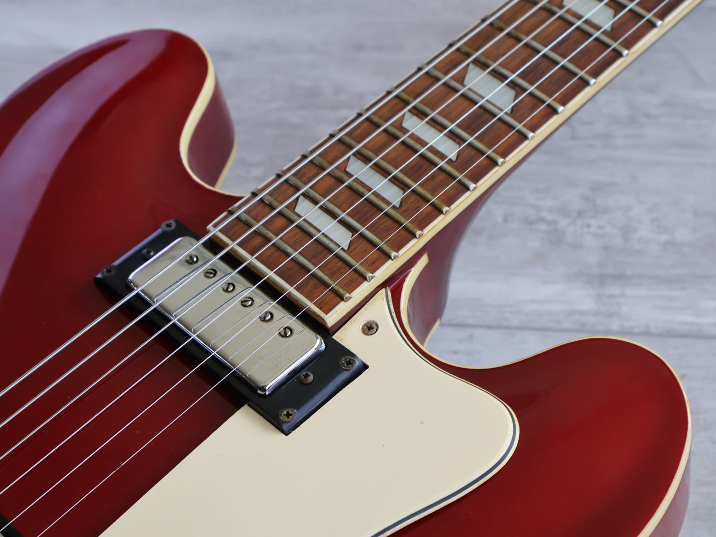1998 Epiphone Korea Riviera-HB Semi Hollowbody w/Mini Humbuckers (Cherry Red)