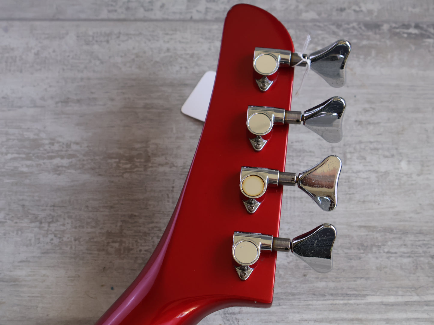 1985 Fernandes Japan EXB-85 Explorer Bass (Candy Apple Red)