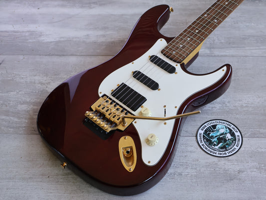 1994 Samick SSM-3 "Valley Arts Custom Pro Shop" S-Style (Transparent Red)