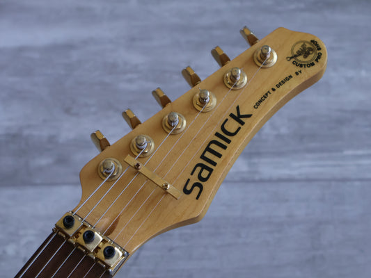 1994 Samick SSM-3 "Valley Arts Custom Pro Shop" S-Style (Transparent Red)
