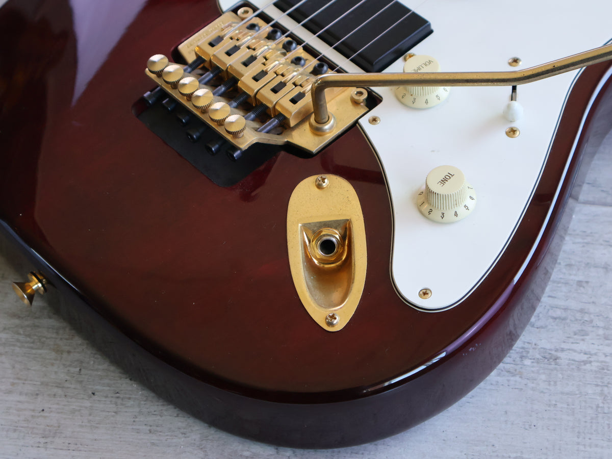 1994 Samick SSM-3 "Valley Arts Custom Pro Shop" S-Style (Transparent Red)