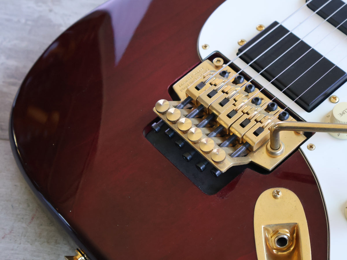 1994 Samick SSM-3 "Valley Arts Custom Pro Shop" S-Style (Transparent Red)