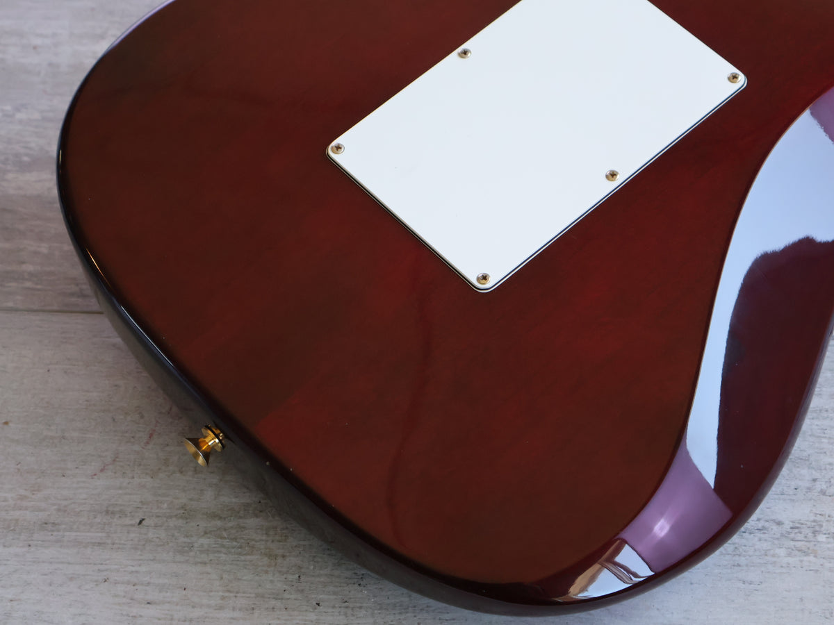 1994 Samick SSM-3 "Valley Arts Custom Pro Shop" S-Style (Transparent Red)