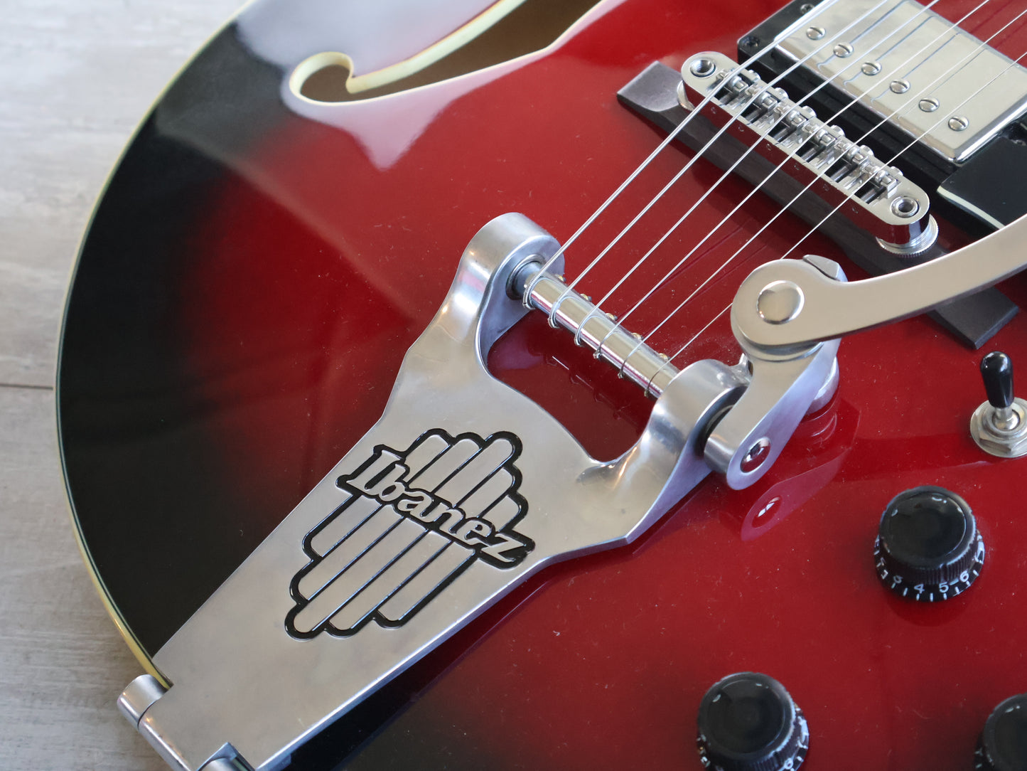 2012 Ibanez AFS75T Artcore Semi Hollowbody (Transparent Red Sunburst)