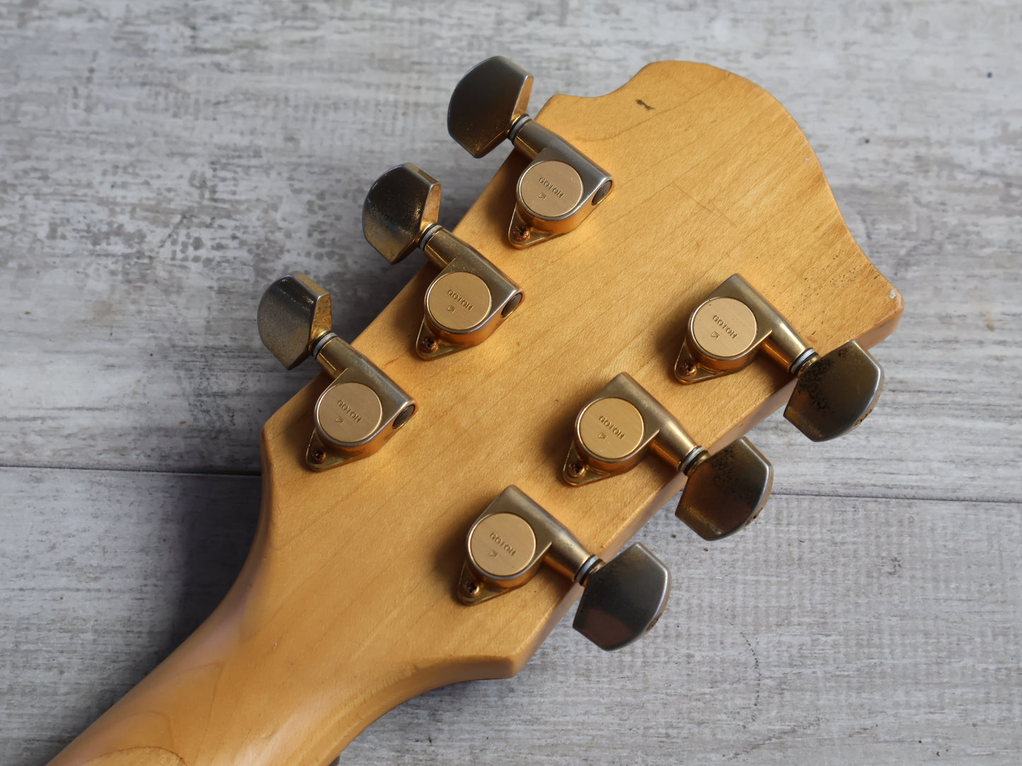 1992 Burny Hide X Japan MG-125S Mockingbird w/Sustainer (Matte Black)