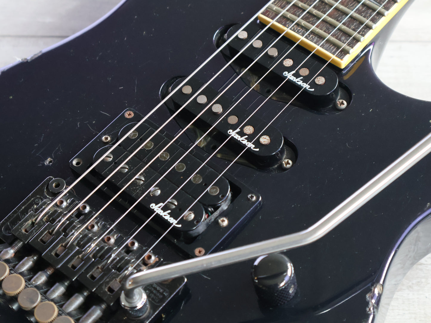 1993 Jackson Japan "Standard" Soloist Neckthrough Superstrat (Metallic Purple)