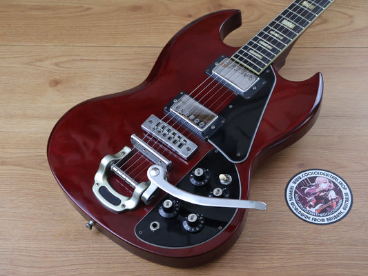 1970's Sakai Japan SG Deluxe w/Bigsby (Cherry Red)