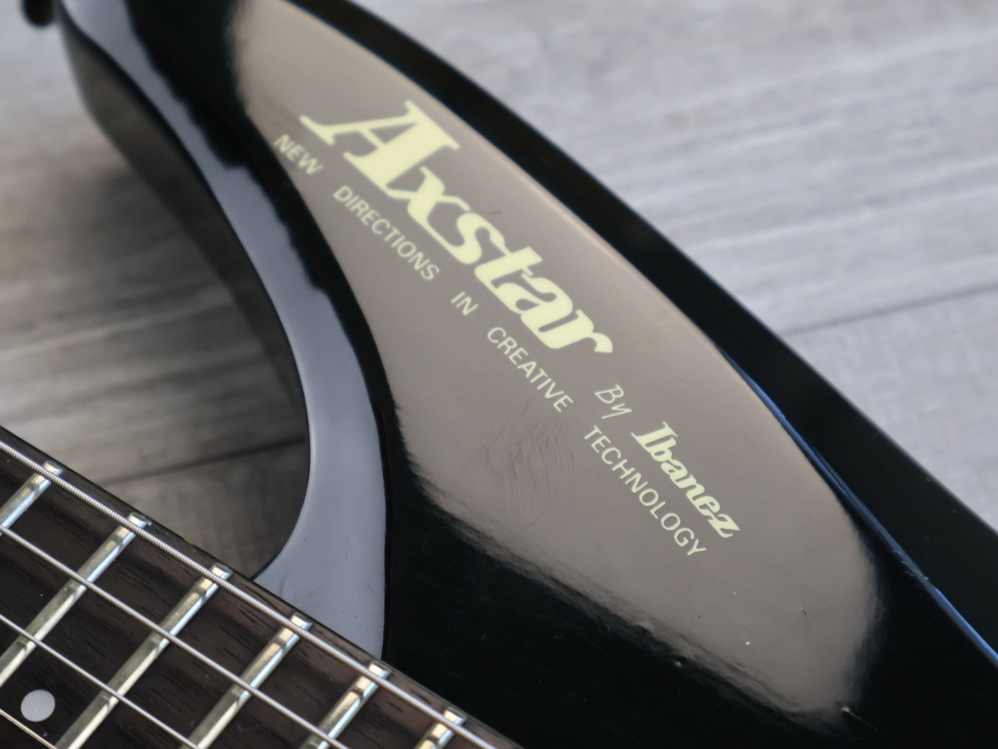 1986 Ibanez Japan Axstar AX75L Left Handed LH Headless Guitar (Black)