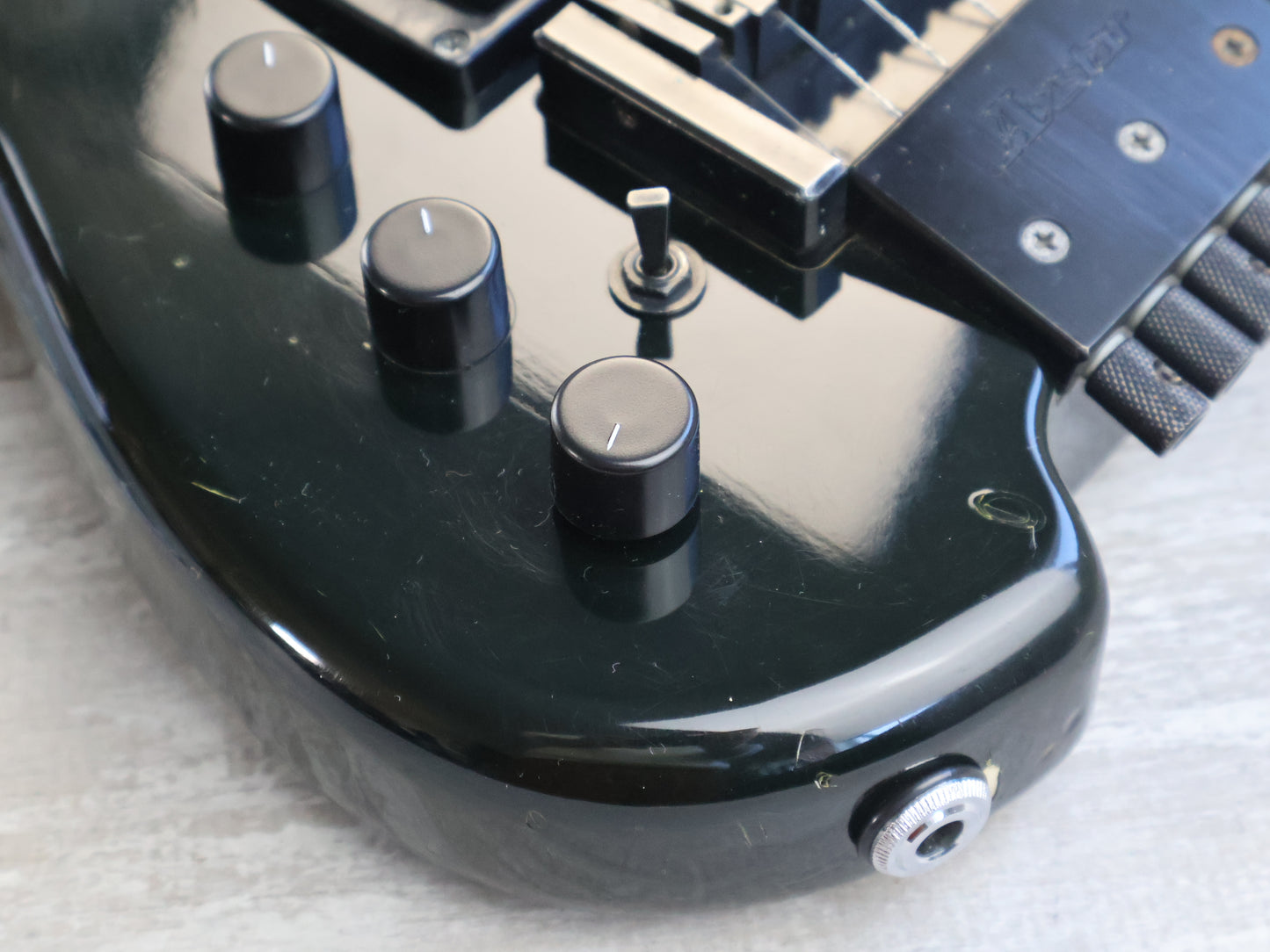 1986 Ibanez Japan Axstar AX75L Left Handed LH Headless Guitar (Black)