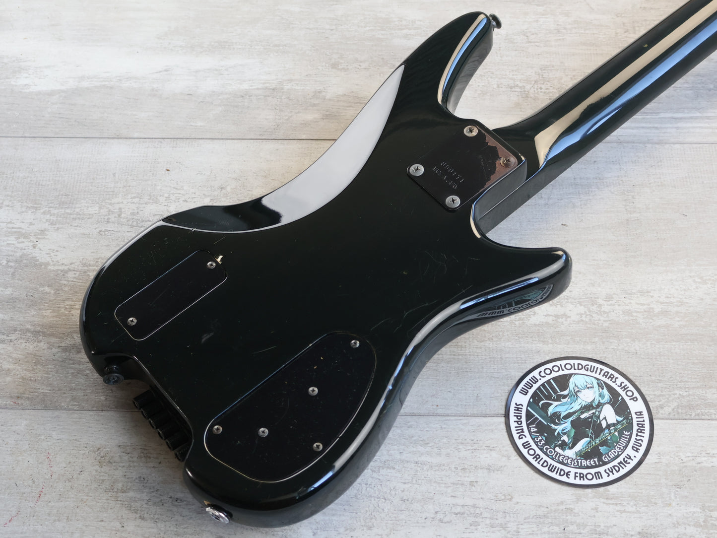 1986 Ibanez Japan Axstar AX75L Left Handed LH Headless Guitar (Black)