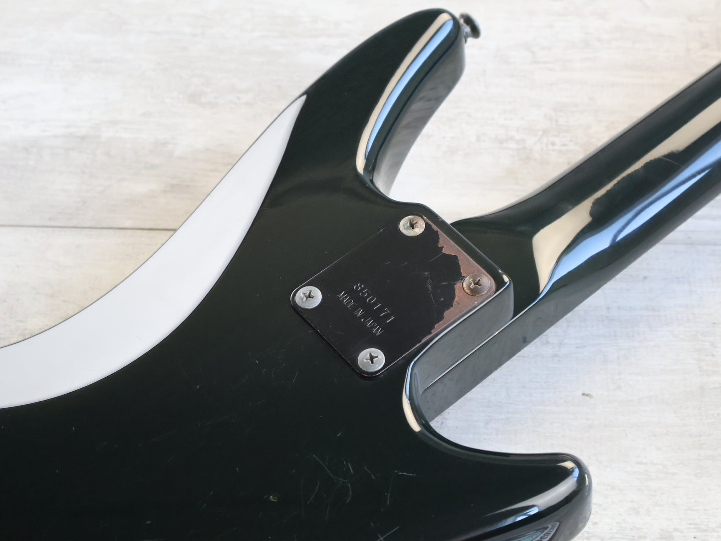 1986 Ibanez Japan Axstar AX75L Left Handed LH Headless Guitar (Black)