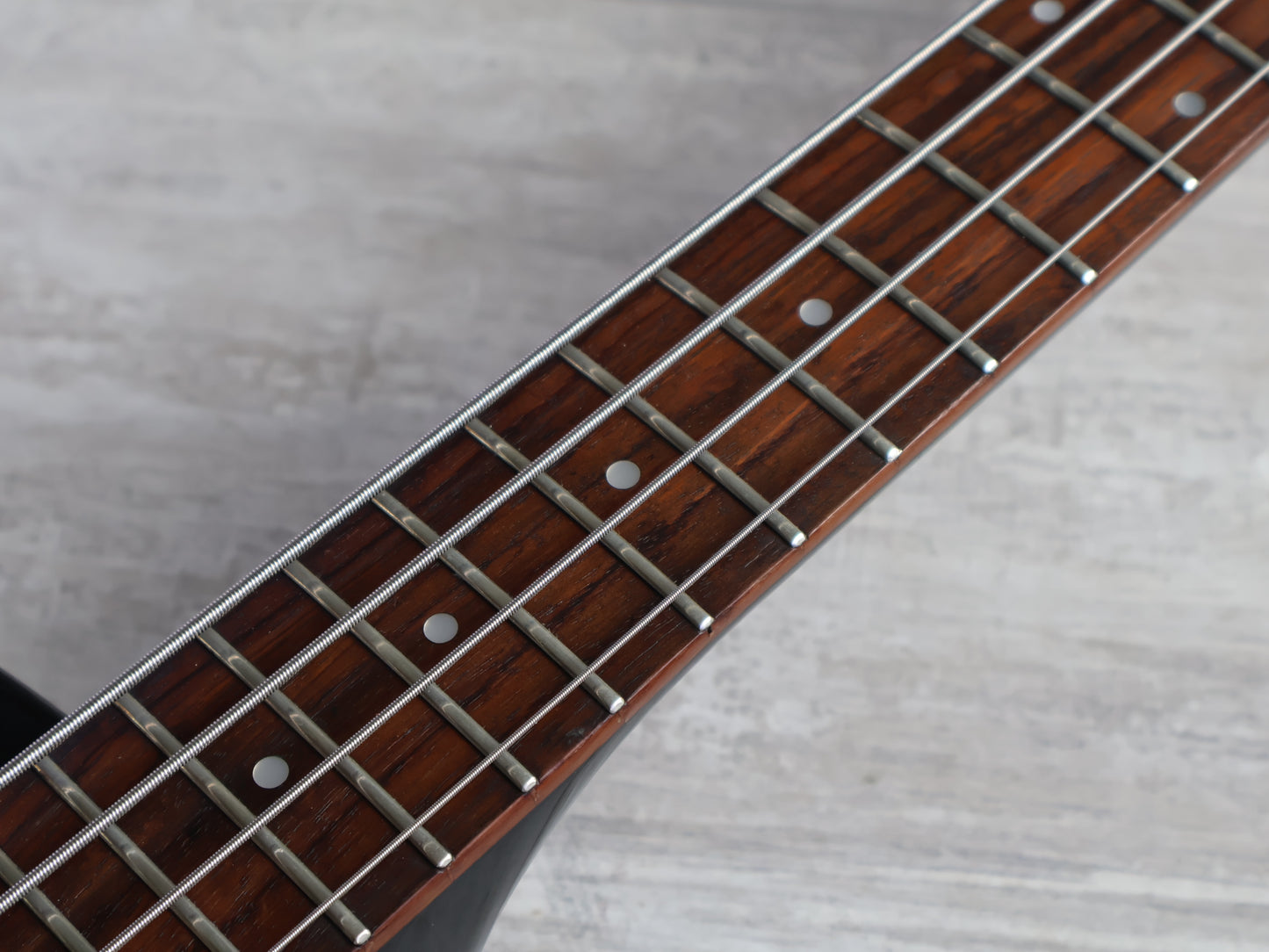 1980's Hohner B2 Headless Paddle Bass Guitar w/Steinberger System (Black)