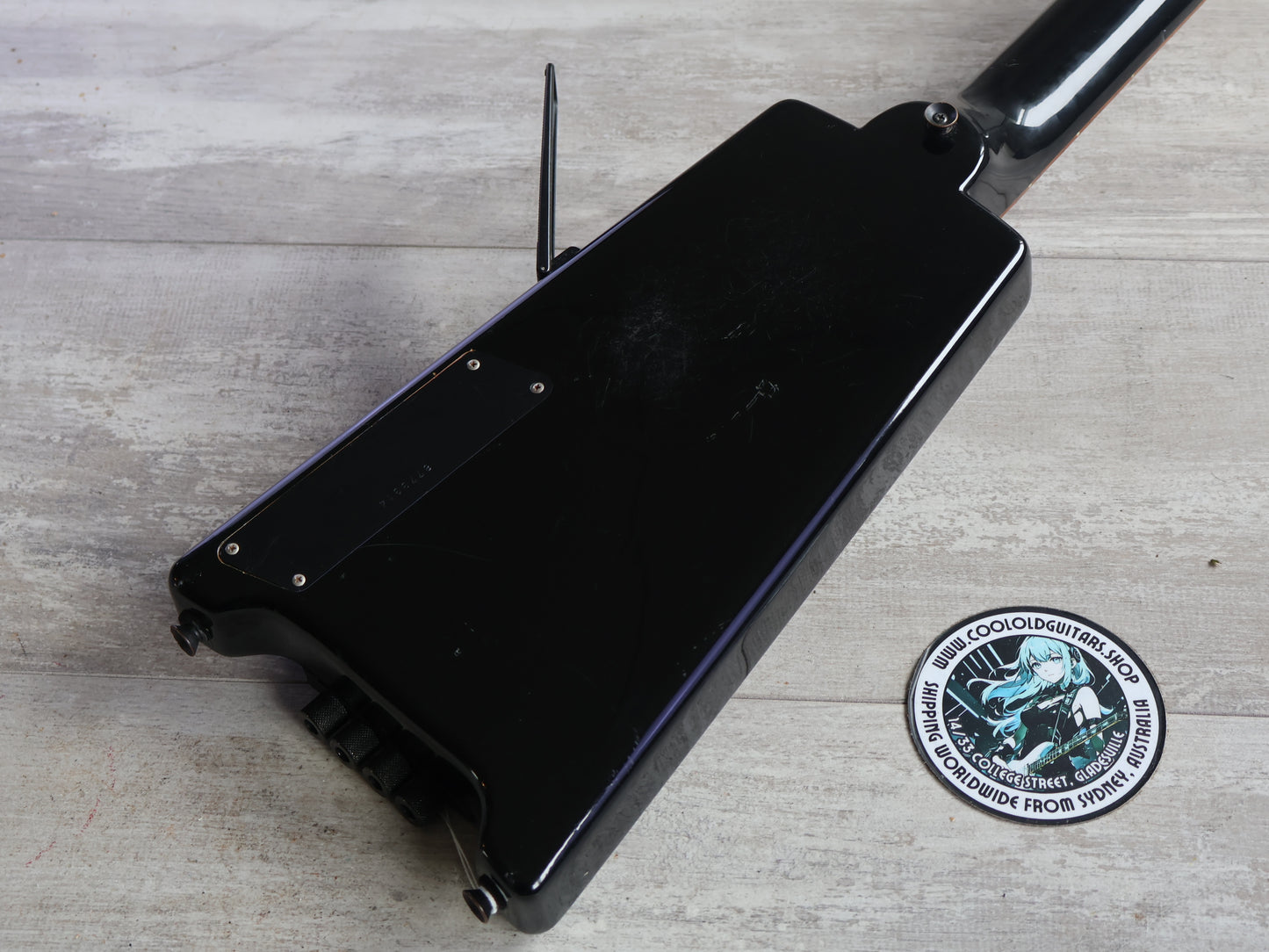 1980's Hohner B2 Headless Paddle Bass Guitar w/Steinberger System (Black)