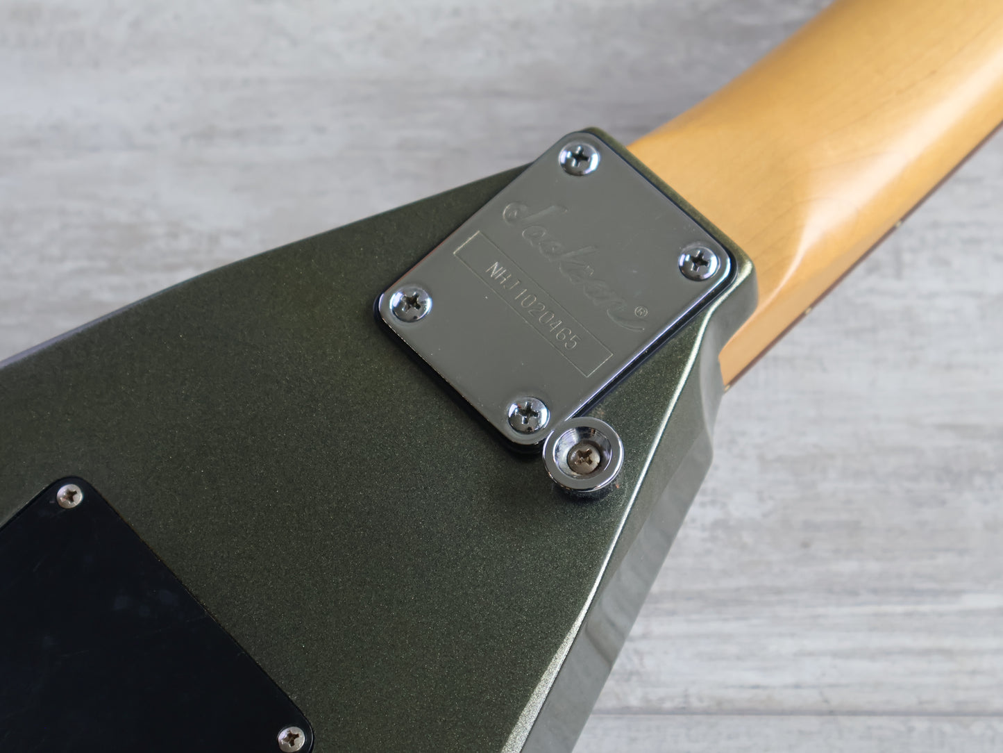 Jackson JS32T JS Series Rhoads Flying V (Olive Green)