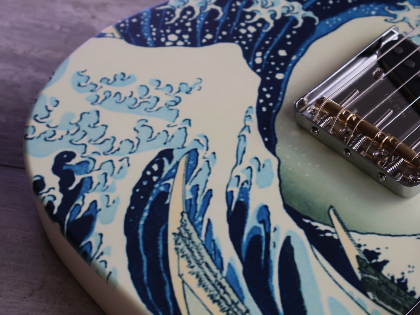 2026 Fender Japan "Harajuku Flagship Exclusive" Art Canvas Esquire (Hokusai Great Wave)