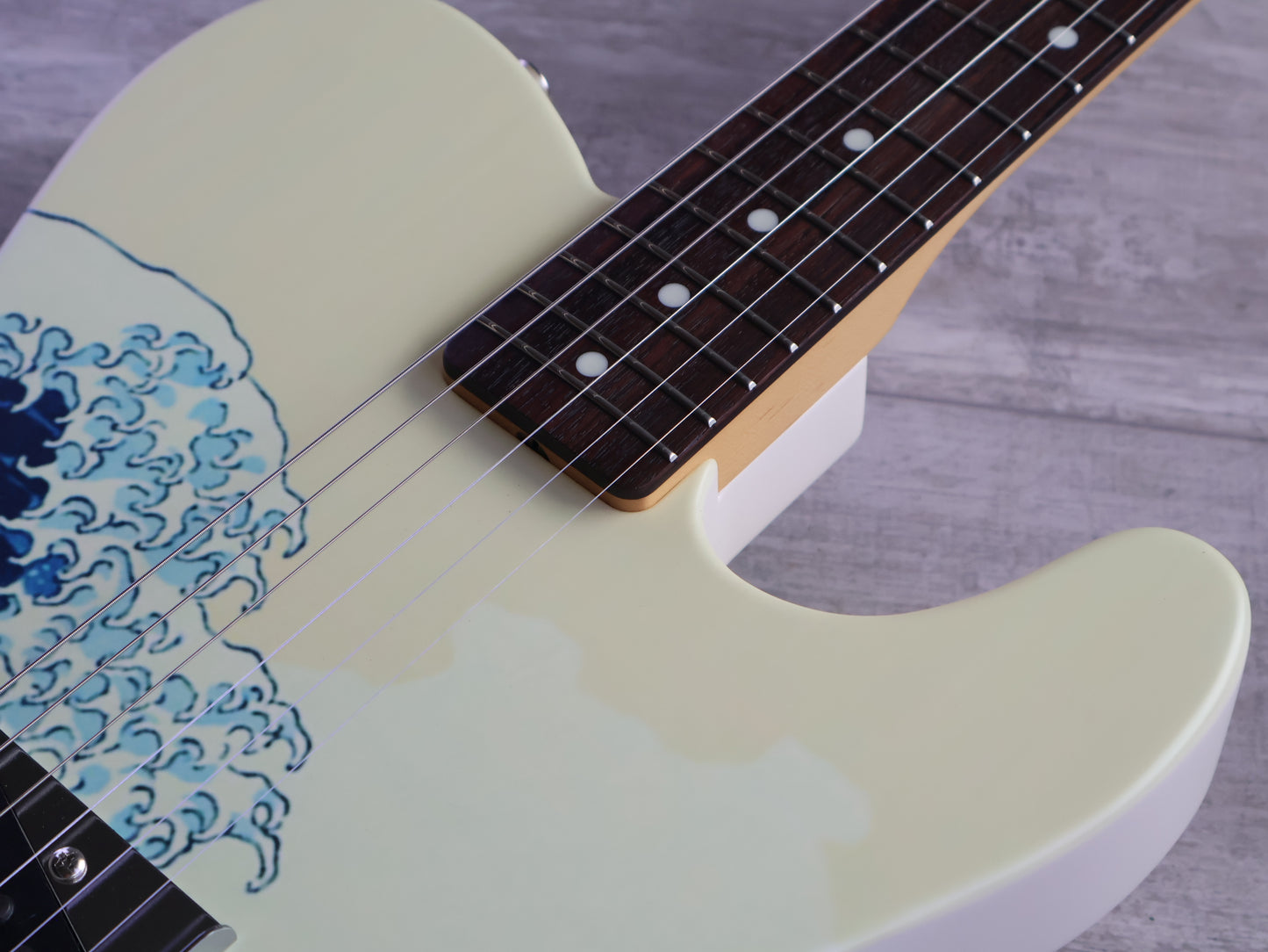 2026 Fender Japan "Harajuku Flagship Exclusive" Art Canvas Esquire (Hokusai Great Wave)