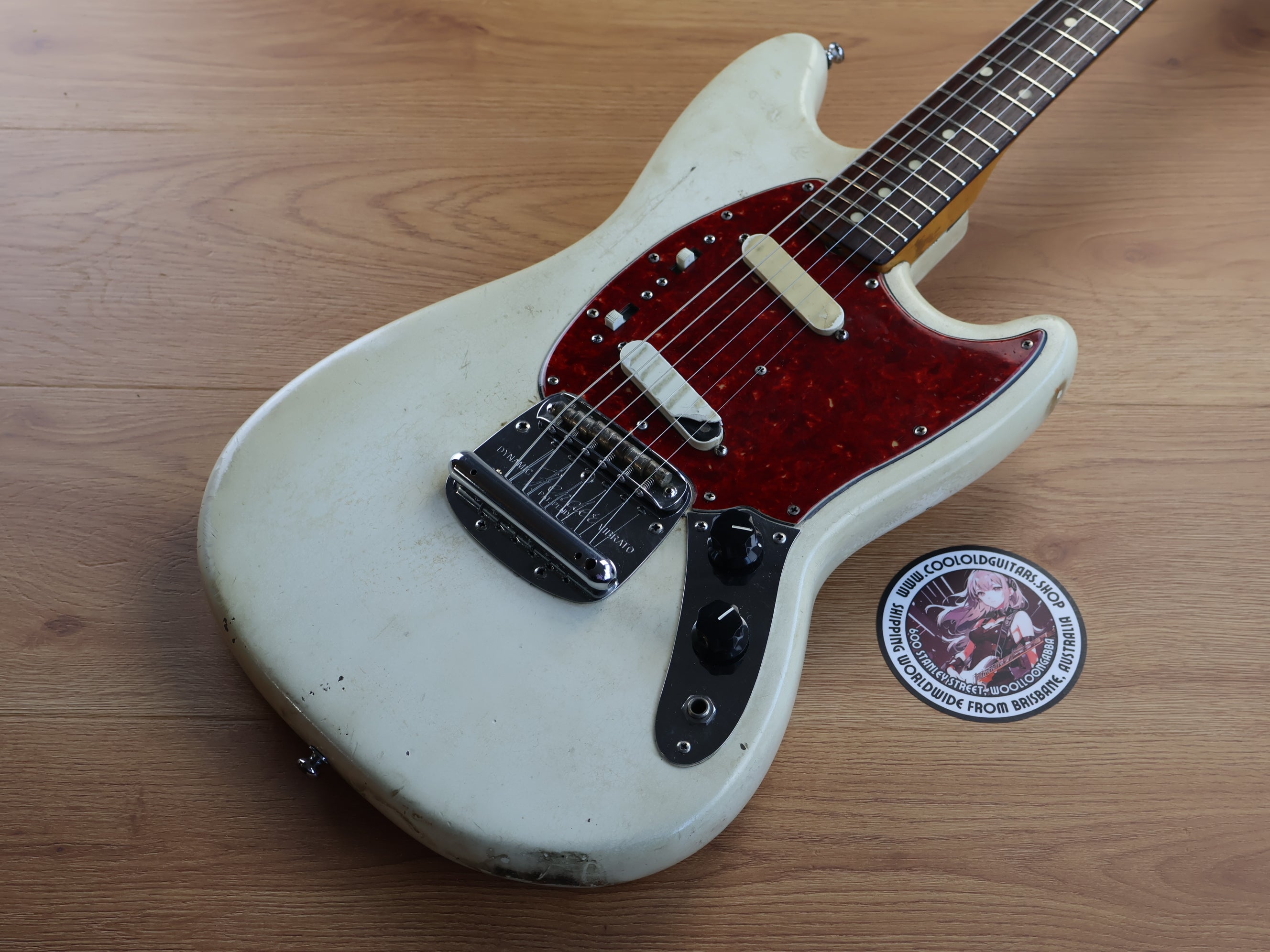 1966 Fender USA Short Scale Mustang (Olympic White) – Cool Old Guitars