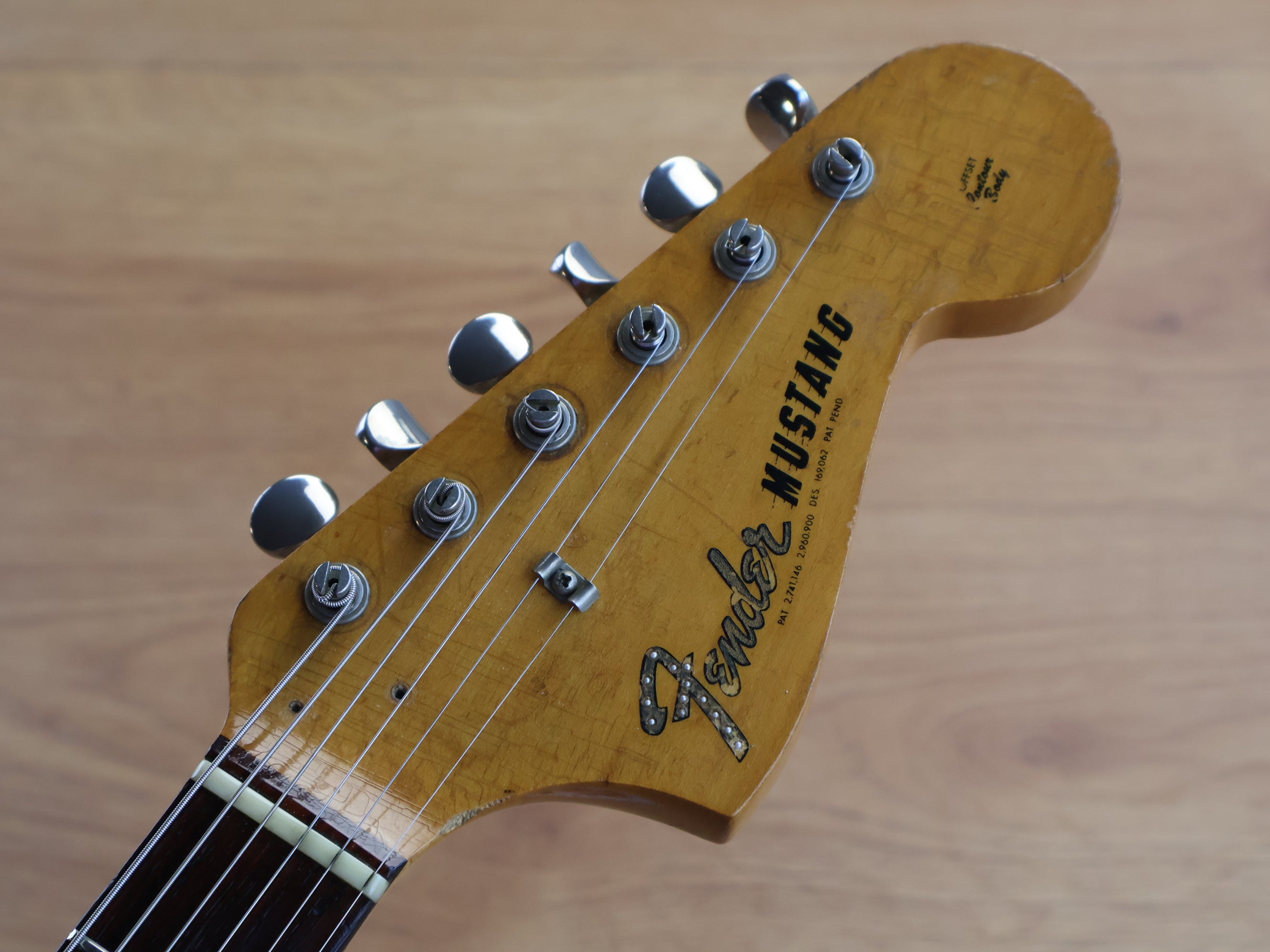 1966 Fender USA Short Scale Mustang (Olympic White) – Cool Old Guitars