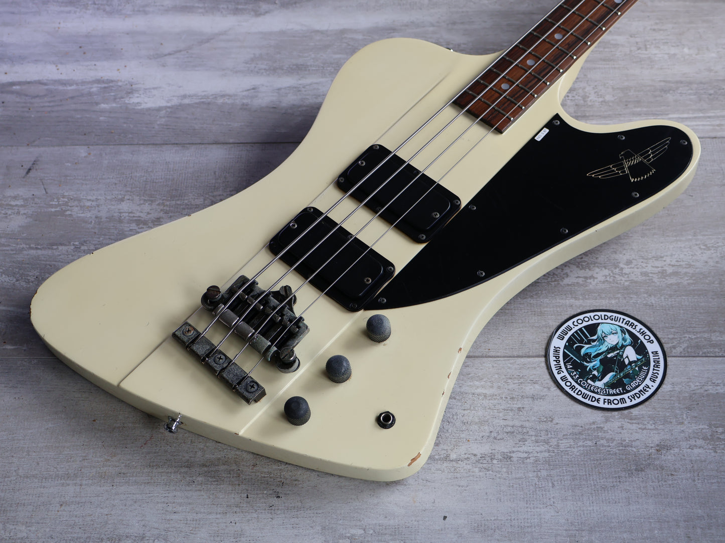 1990 Greco Japan TB-70 Thunderbird Bass (White)
