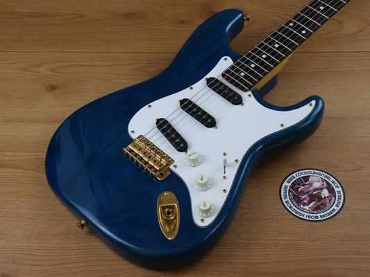 1980's Bill Lawrence (by Morris Japan) BC2R-70G Stratocaster (Transparent Blue)