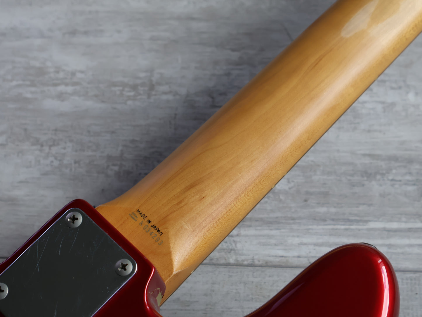 1991 Fender Japan JB62 Custom Edition Fretless Jazz Bass w/Bartolini's (Candy Apple Red)