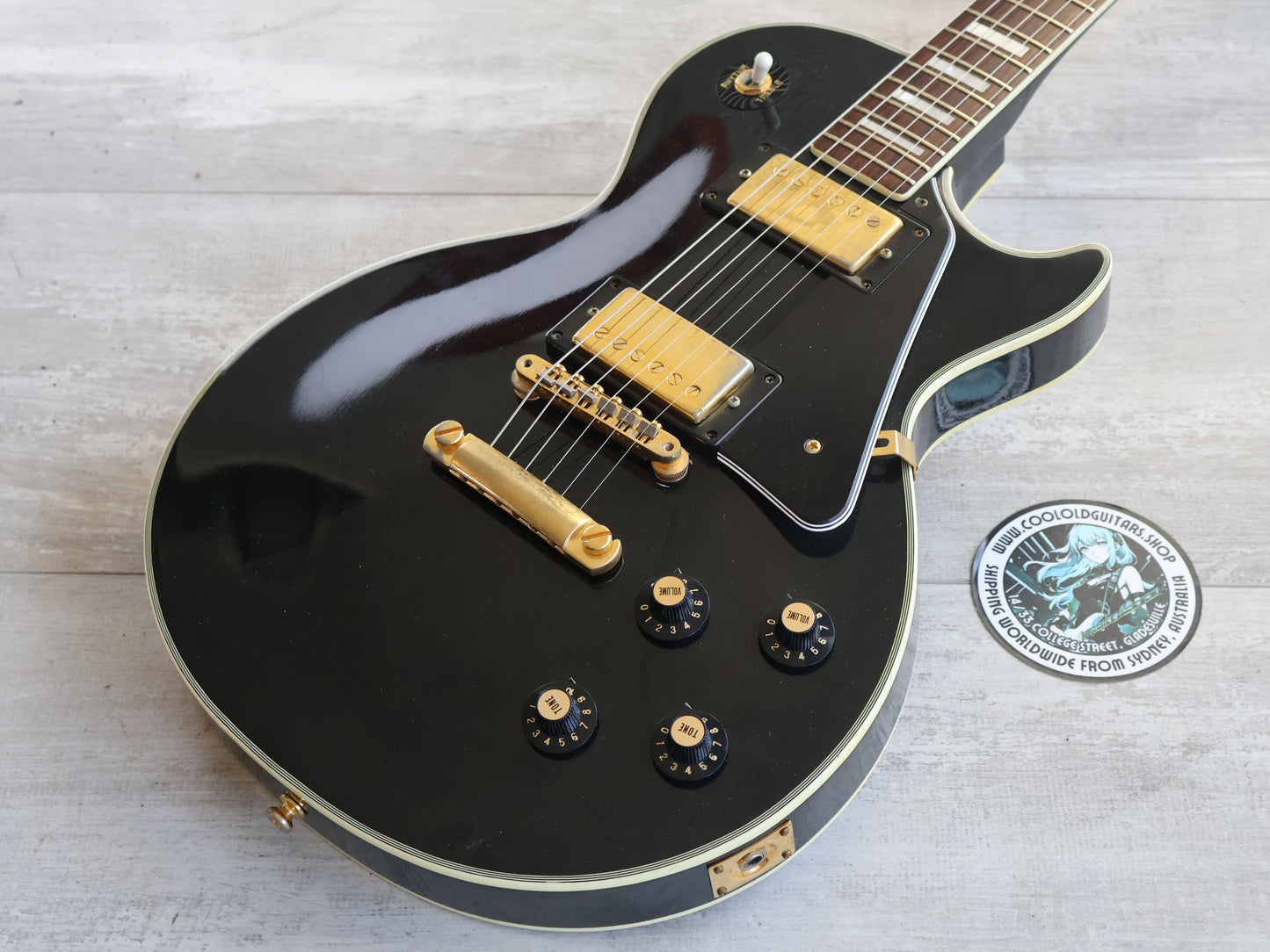 1974 Ganson Japan KLG-360B Les Paul Custom (Ebony)