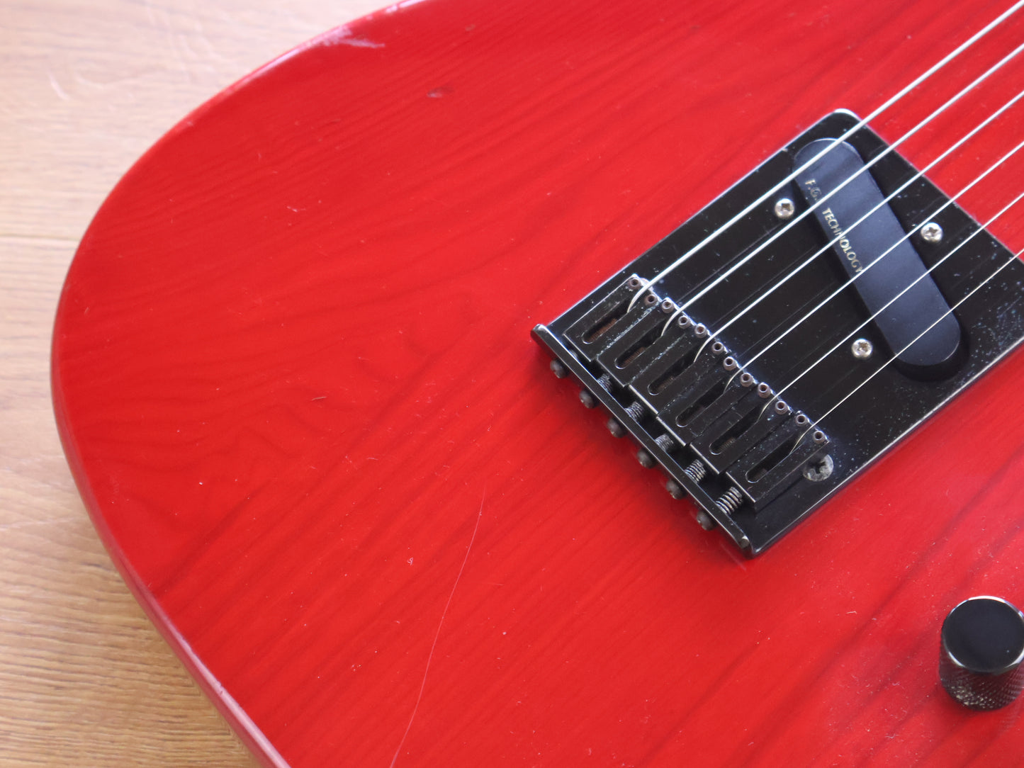 2000's Fernandes Japan TE-85T Takuya Judy and Mary Signature Telecaster (Transparent Red)