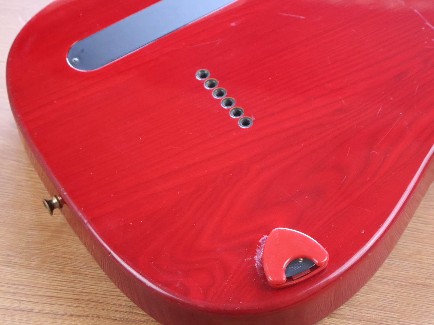 2000's Fernandes Japan TE-85T Takuya Judy and Mary Signature Telecaster (Transparent Red)