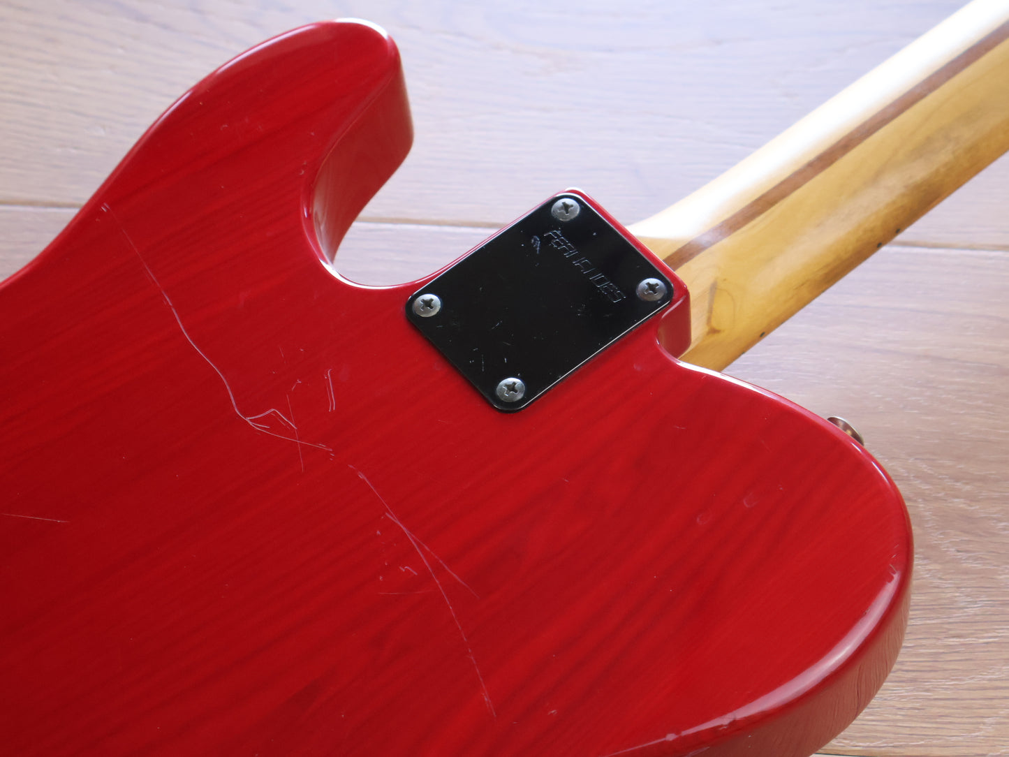 2000's Fernandes Japan TE-85T Takuya Judy and Mary Signature Telecaster (Transparent Red)