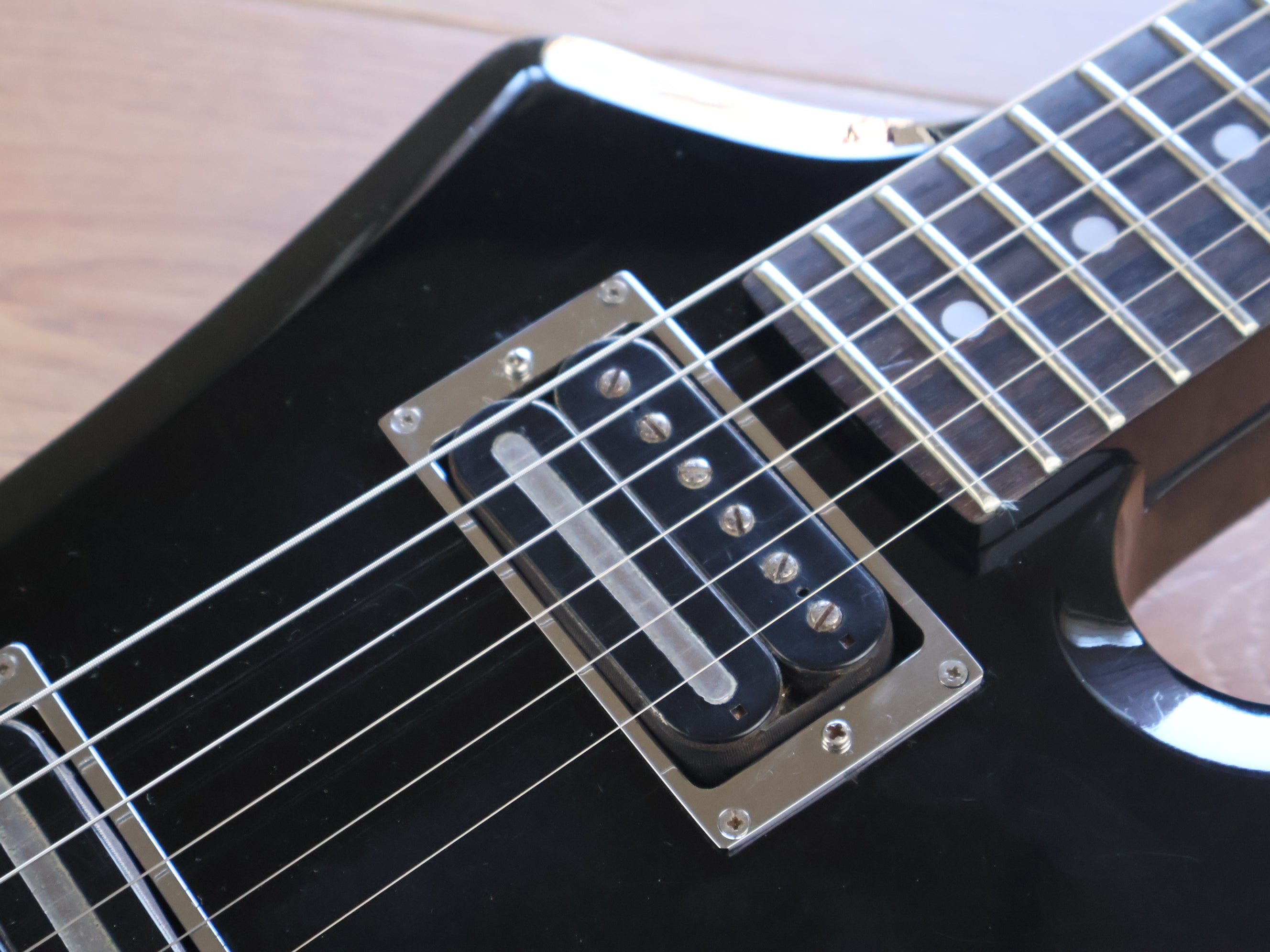 1985 Tokai F-55 Five Star Explorer (Black) – Cool Old Guitars