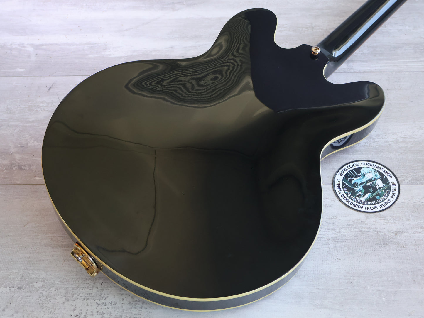 2006 Epiphone Limited Edition Custom Shop Dot w/Bigsby (Black & Gold)