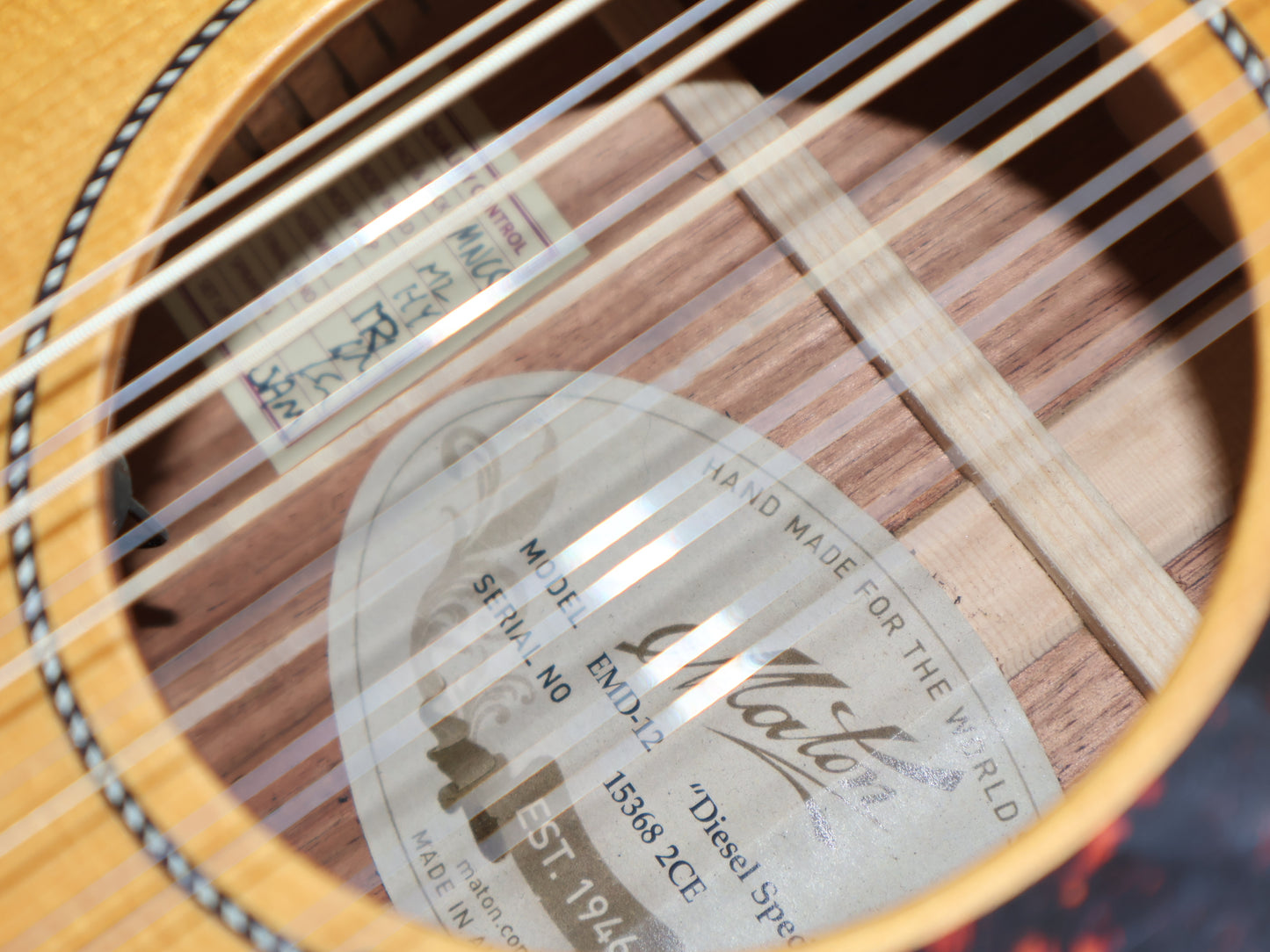 Maton EMD-12 Mini Maton 'Diesel Special' 12 String Acoustic w/Pickup