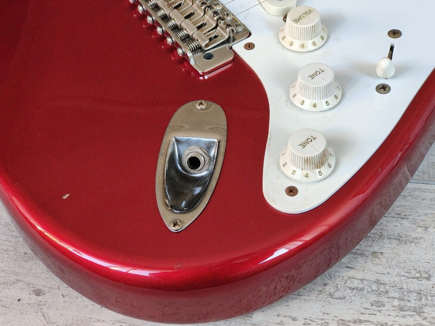1983 Fender Japan JV Series '57 Vintage Stratocaster (Red) w/USA Pickups