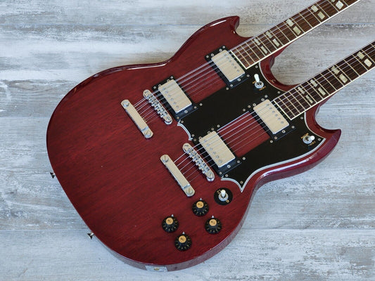 1976 Aria Japan (Matsumoku) EDS-1275 Style 6/12 Doubleneck SG (Cherry Red)