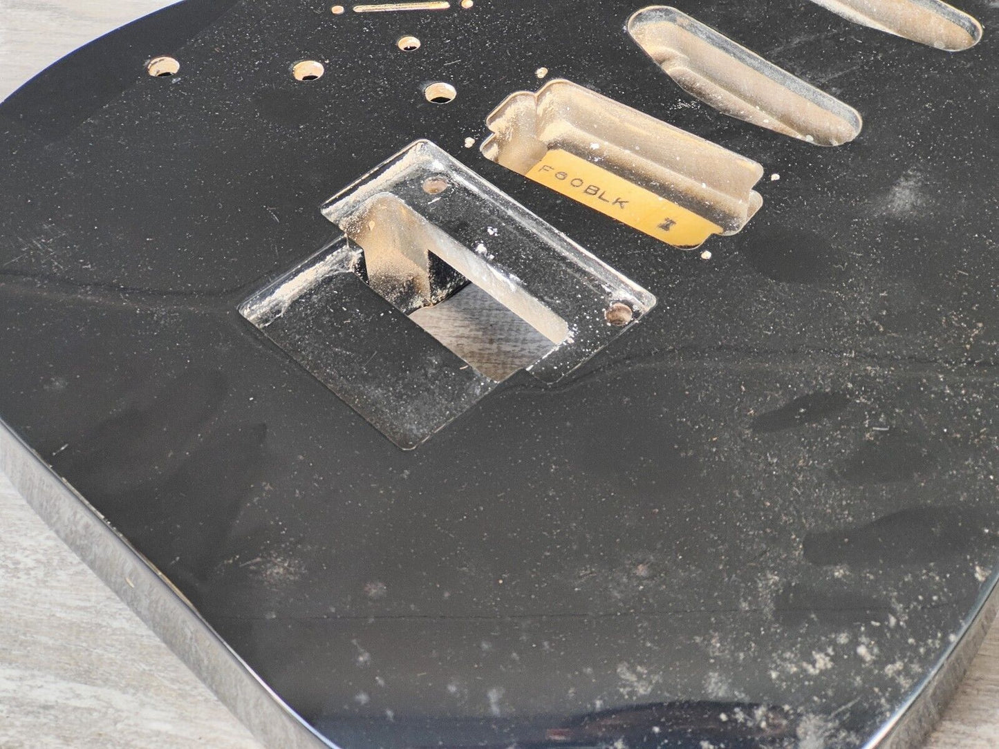 1990's Kramer Japan (by Tokai) LH Left Handed NOS Superstrat Body/Neck (Black)