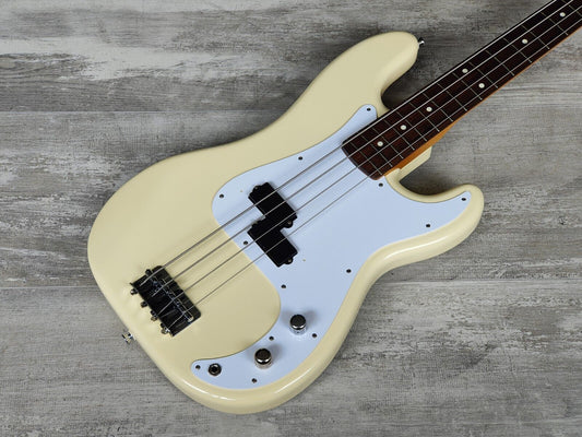 1993 Fender Japan PB62 '62 Reissue Precision Bass (Refinished Vintage White)
