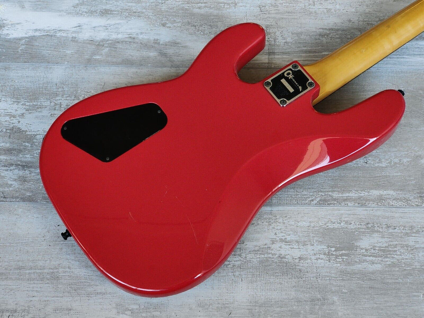 1985 Charvel Jackson Japan Model 2B PJ Bass (Red)