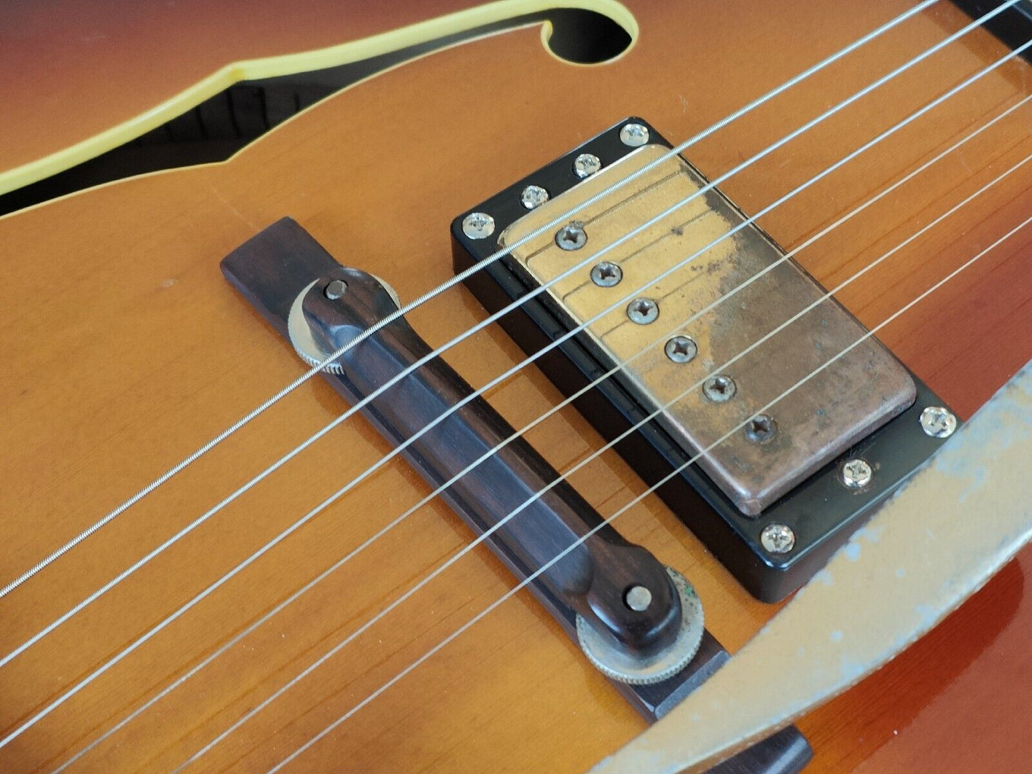 1980 Yamaha Japan AE-1200 Hollowbody Jazz Electric Guitar (Antique Stain)