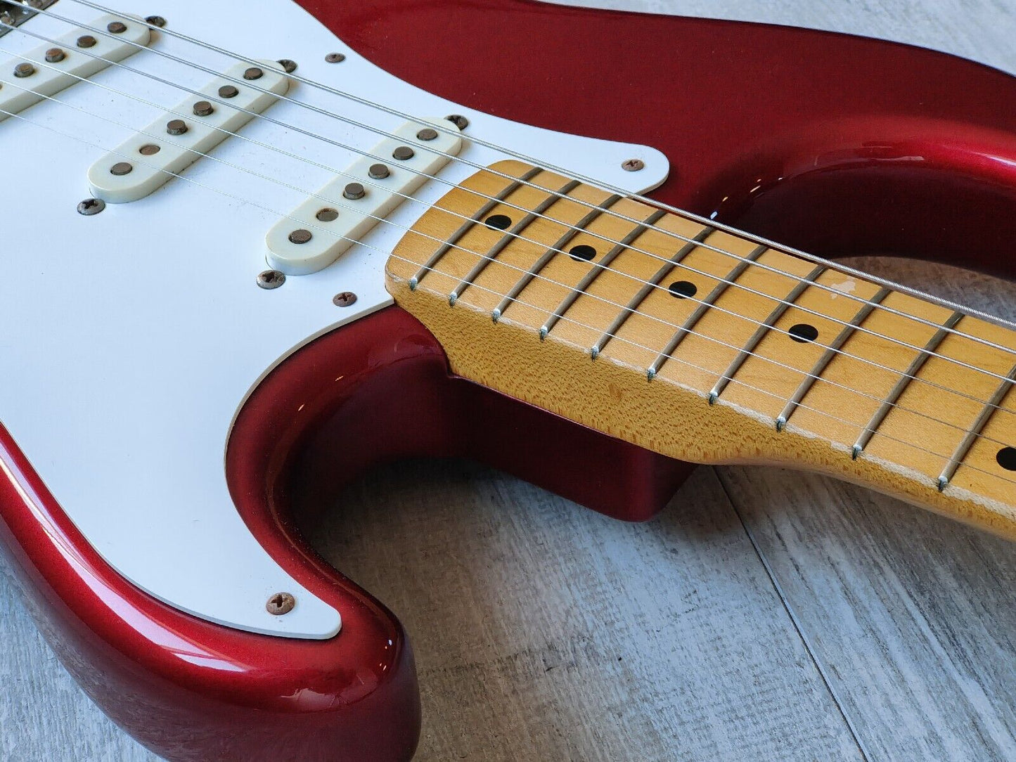 1983 Fender Japan JV Series '57 Vintage Stratocaster (Red) w/USA Pickups